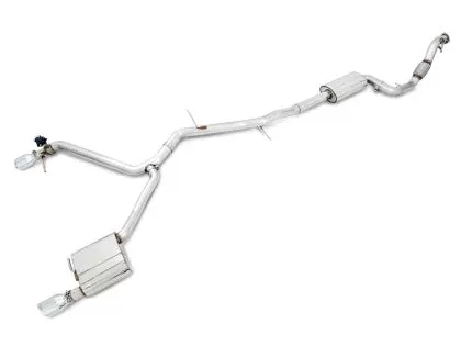 AWE SwitchPath™ Exhaust for Audi B9 A4 (Dual Outlet) – Chrome Silver Tips