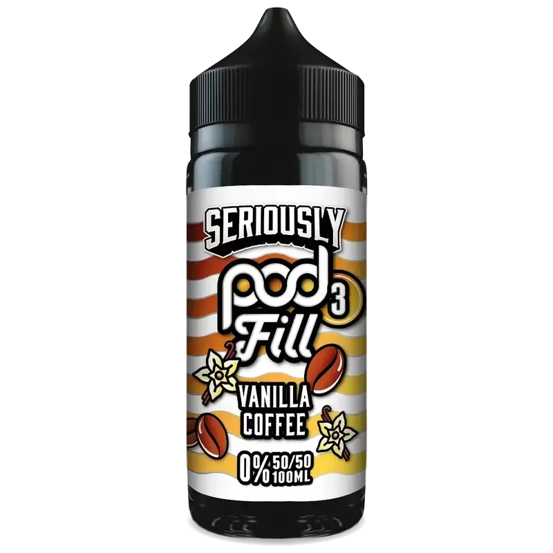 Doozy Seriously Pod Fill X3 Vanilla Coffee 100ml Shortfill