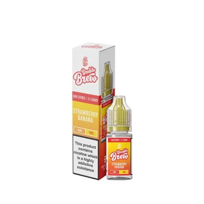 Ohm Brew Double Brew Strawberry Banana 10ml Nic Salt E-Liquid