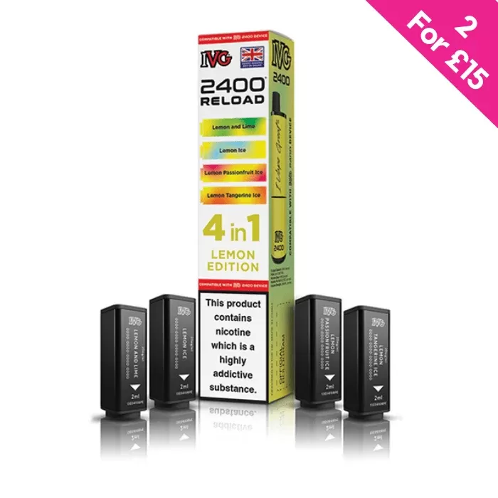 Lemon Edition – IVG 2400 Reload 4-in-1 Prefilled PODS