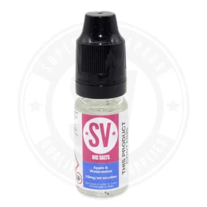 Apple & Watermelon Nic Salts E-Liquid 10ml by Superior Vapour