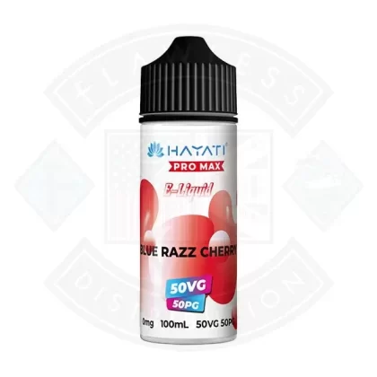 Hayati Pro Max 50/50 – Blue Razz Cherry 0mg 100ml Shortfill