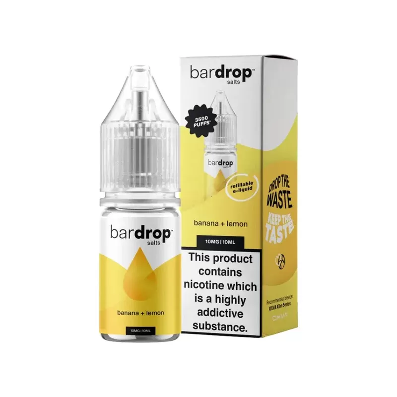 Bar Drop Banana Lemon 10ml Nic Salt E-liquid