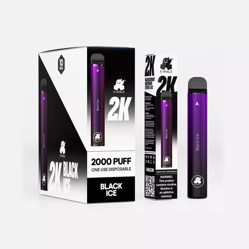 2K Black Ice 3.5%/35mg – Single-Use Disposable: 10 Pack