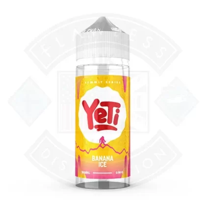 Yeti Summit Series – Banana Ice 0mg 100ml Shortfill