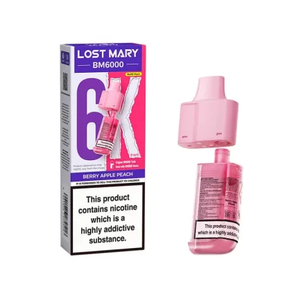 Lost Mary BM6000 Berry Apple Peach Prefilled Vape Pods – 20mg