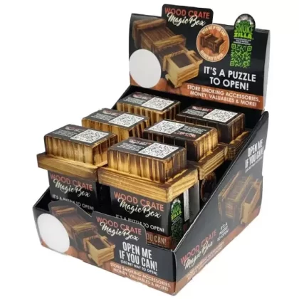 Wood Magic Crate Storage Box – 6 Pieces Per Retail Ready Display 22776