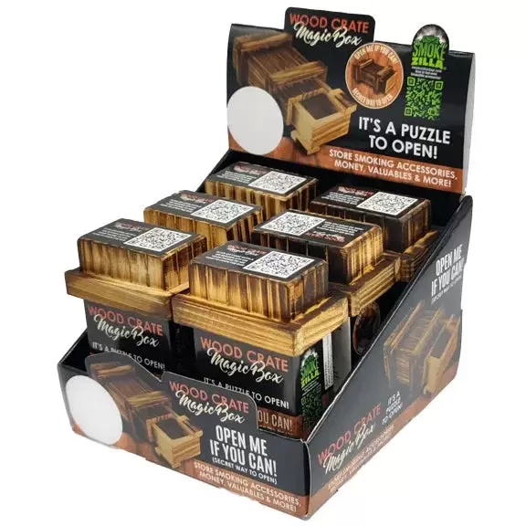 Wood Magic Crate Storage Box – 6 Pieces Per Retail Ready Display 22776
