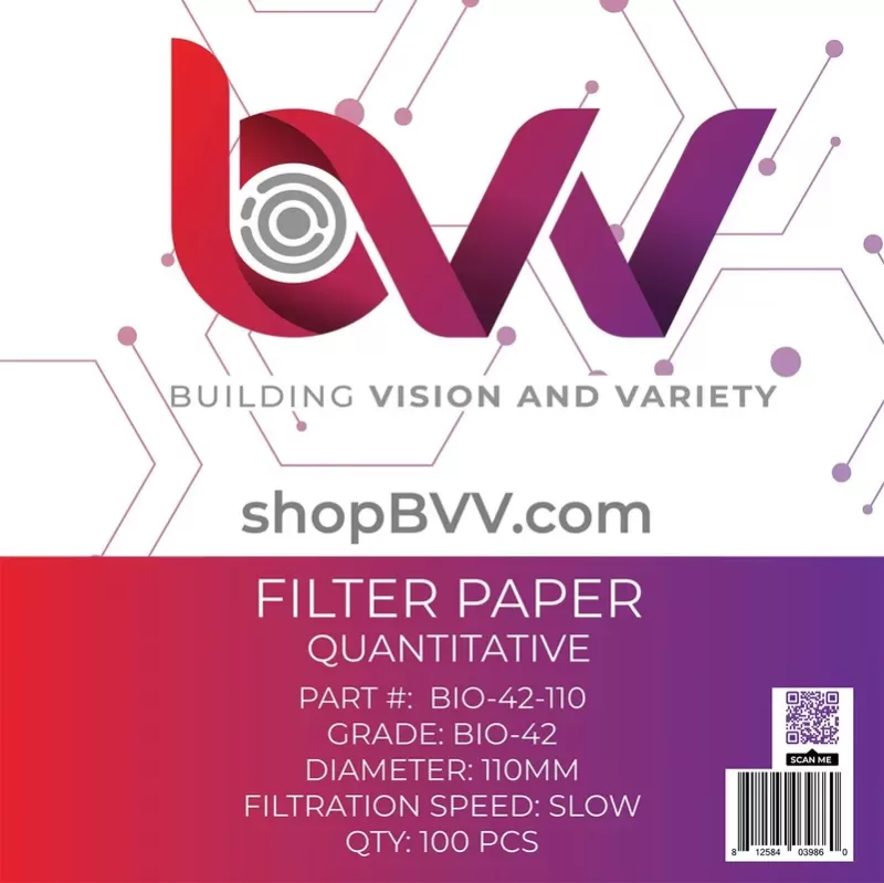 Ashless Filter Papers – 110MM – Quantitative