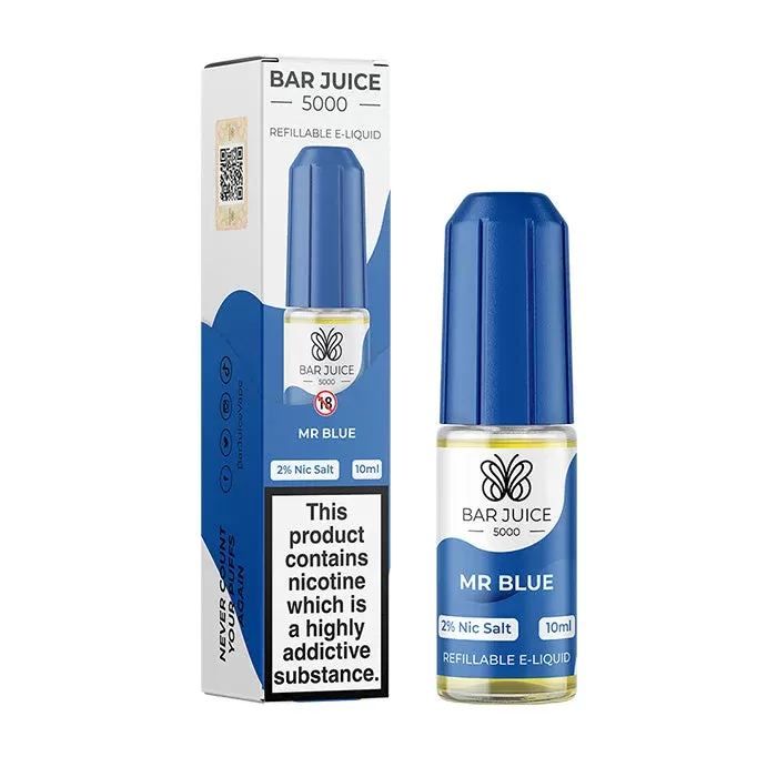 Mr Blue Nicotine Salt by Bar Juice 5000