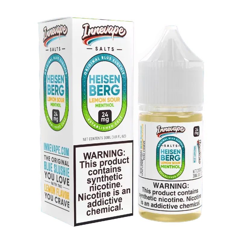 Heisenberg Lemon Sour Menthol SALT – Innevape E-Liquids – 30mL