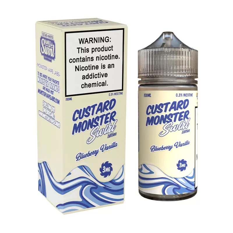 Custard Monster Swirl Edition – Blueberry Vanilla 100ml
