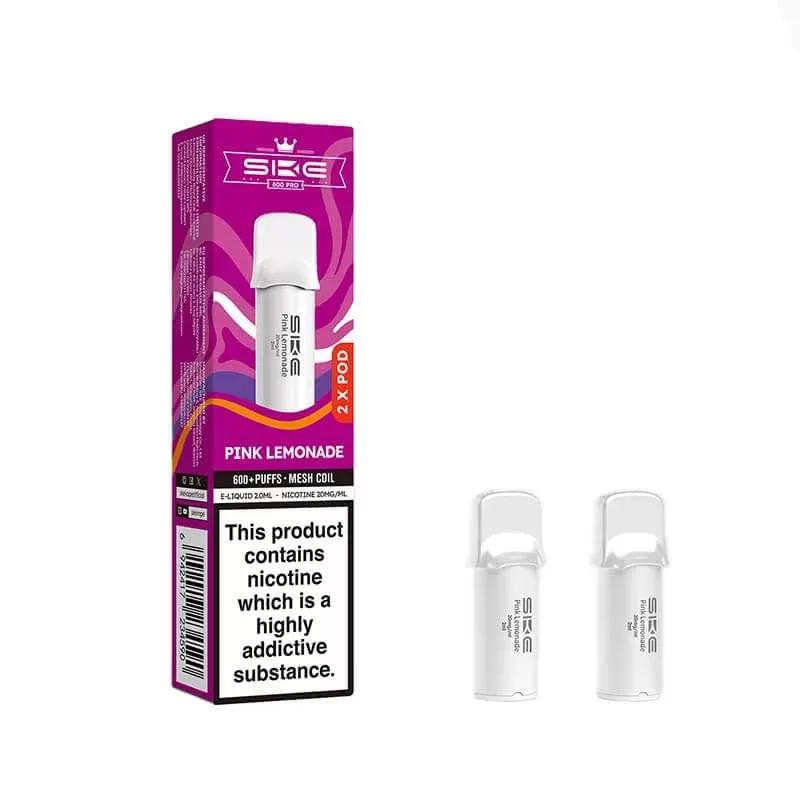 SKE Crystal Pro Pink Lemonade Prefilled Vape Pods 20mg – 2PK