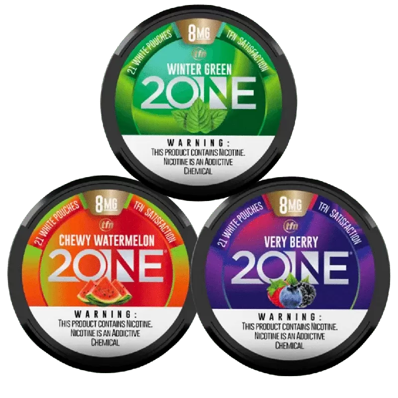2ONE Nicotine Pouches 8mg (21 Count per Can) Ultimate Satisfaction TFN