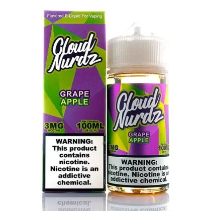 Cloud Nurdz Eliquid 100mL – Grape Apple –
