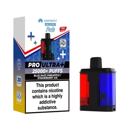 Blue Razz Pineapple / Strawberry Ice Hayati Pro Ultra Plus Refill Pack