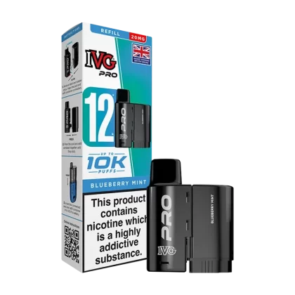 Blueberry Mint IVG Pro 12 Refill Pack