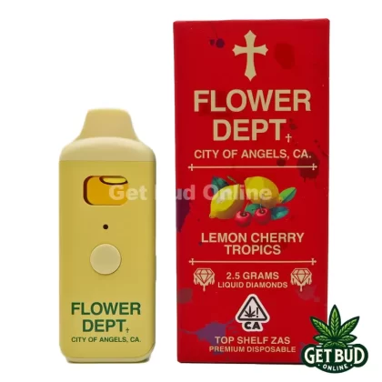 Flower Department ? Liquid Diamond Disposable Vape 2.5g ? – Lemon Cherry Tropics