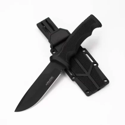 ALPHASTEEL – 9″ Fixed Blade Knife w/ ABS Sheath