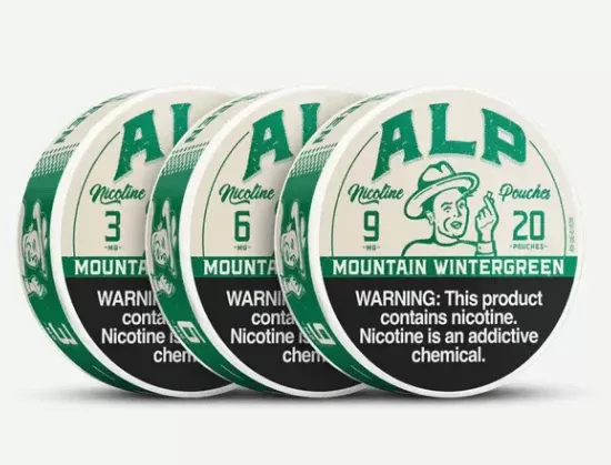 ALP Mountain Wintergreen Nicotine Pouches – 20 Count