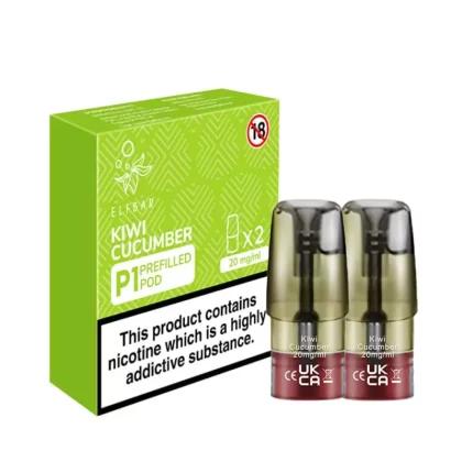 Elf Bar Mate P1 Kiwi Cucumber Pods (2 Pack) - 20mg