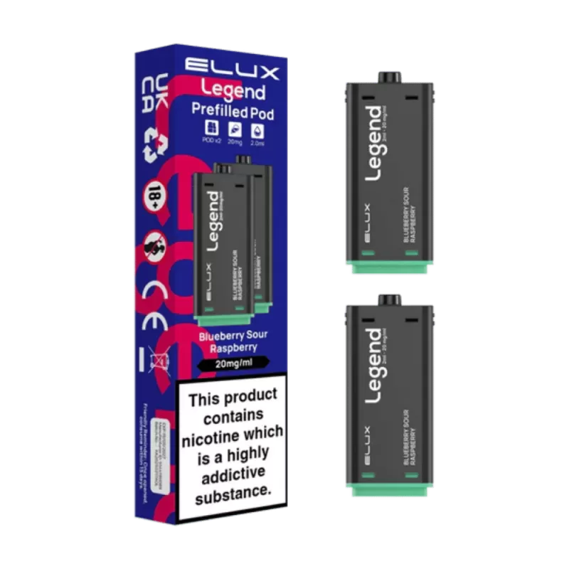 Elux Legend 1500 Prefilled Pod Blueberry Sour Raspberry - 20mg