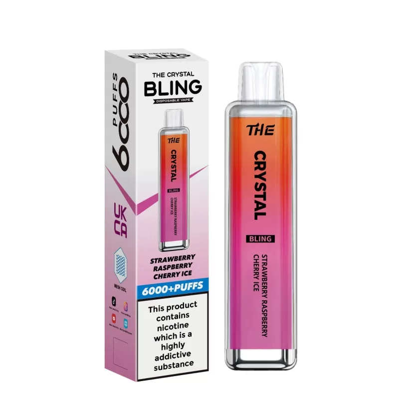 The Crystal Bling 6000 Disposable Vape | Big Puffs Device - Riberry Lemonade - Image 2