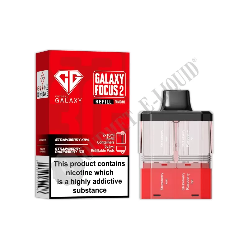 Crystal Galaxy Focus 2 30K Refill Pack - Cherry Sour Raspberry / Blueberry Cherry Cranberry