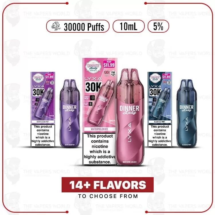 Dinner Lady LYXA 30000 Puffs Disposable - Cool Mint