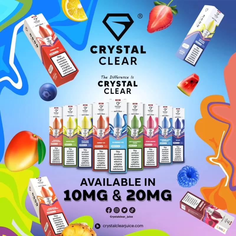 Crystal Clear Nic Salt | £2 - Blue Slush / 10mg - Image 2