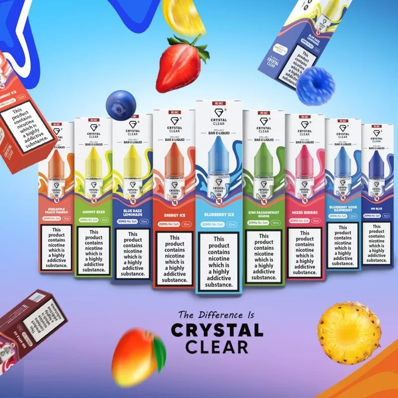 Crystal Clear Nic Salt | £2 - Blue Slush / 10mg - Image 3