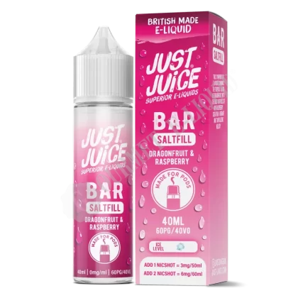 Dragonfruit & Raspberry by Just Juice Bar Saltfill - 40ml / 0mg / 0mg