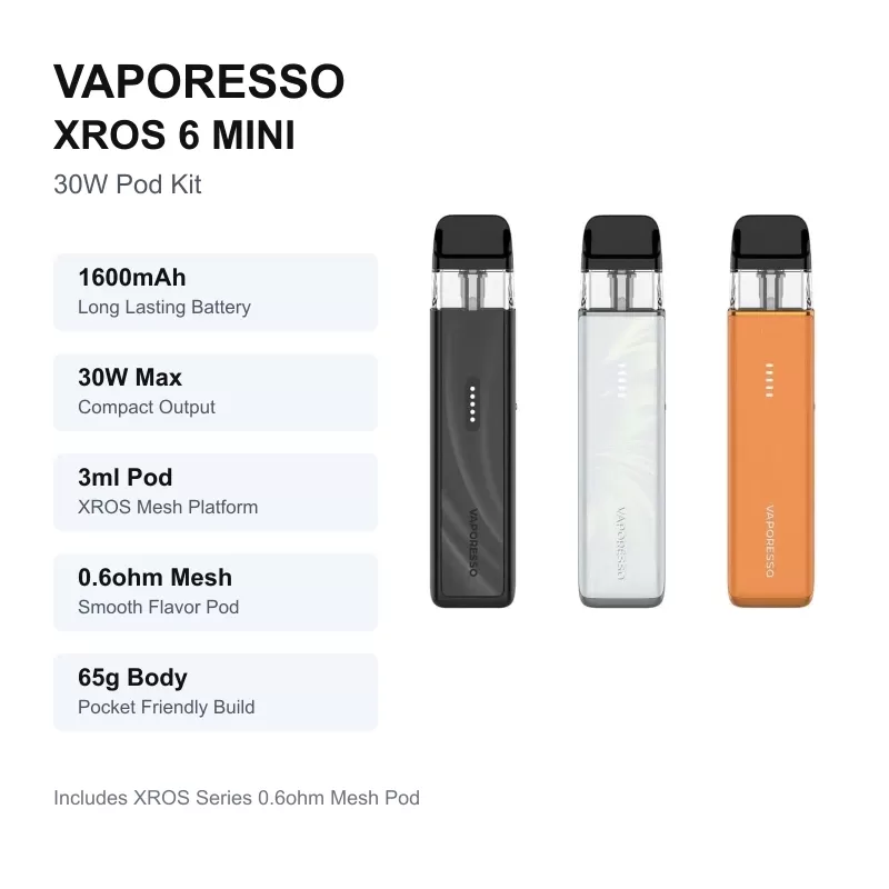 Vaporesso XROS 6 Mini 30W Pod Kit - Image 2