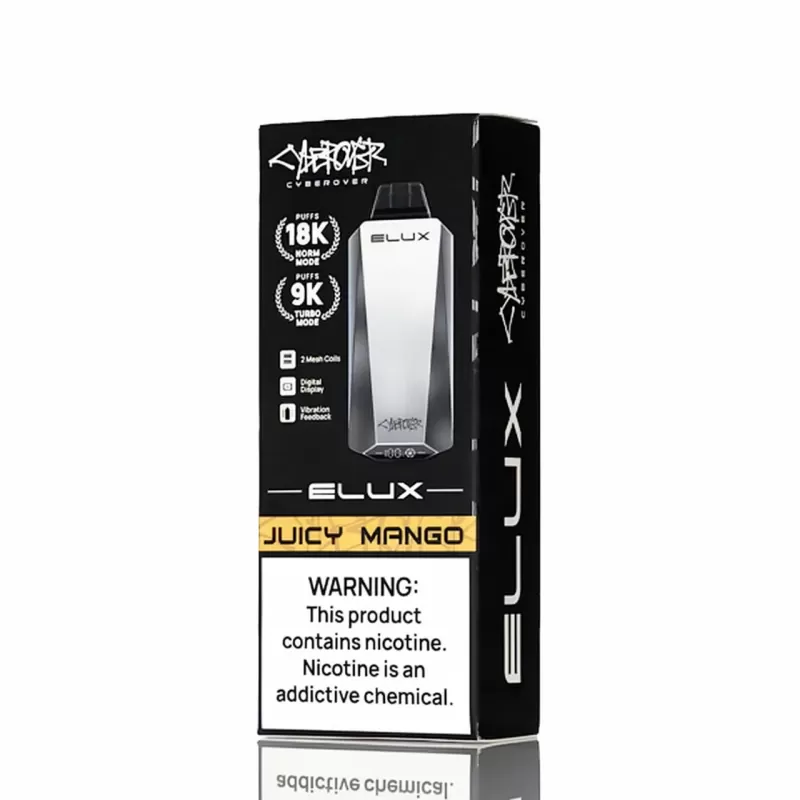 Elux Cyberover 18K 18000 Puffs Dual Mesh Coils Salt Nic Vape - Image 3