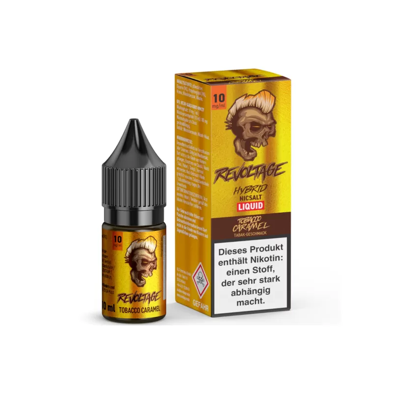 Revoltage Hybrid Nicsalt Liquid – Tobacco Caramel - Image 3