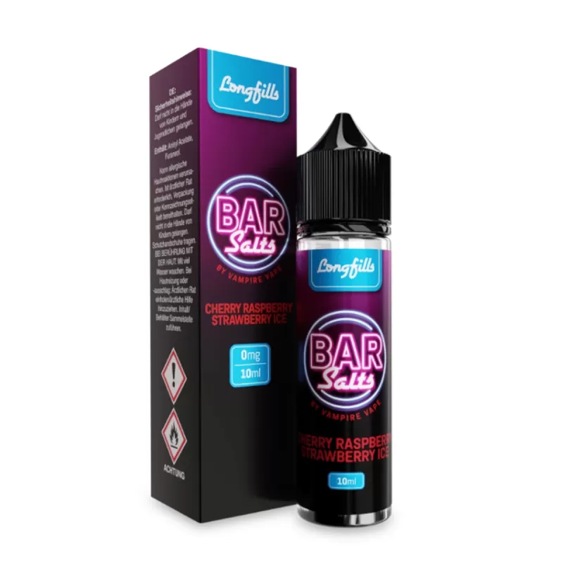 Bar Salts Longfills – Cherry Raspberry Strawberry Ice 10ml - Ice / Himbeere / Kirsche / Erdbeere - Image 3