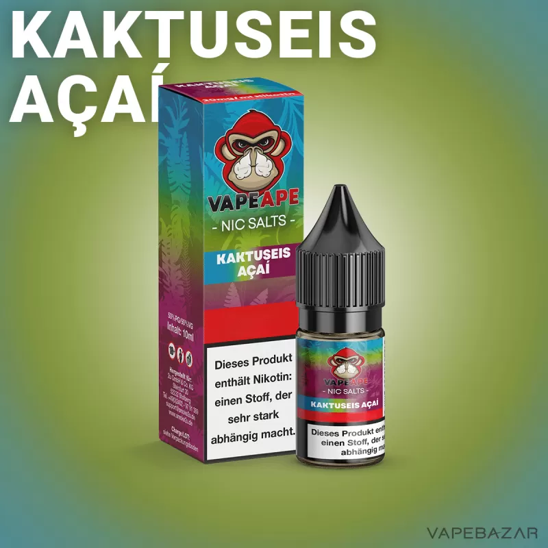 VapeApe – Kaktuseis Acai – Nic Salts - Image 2