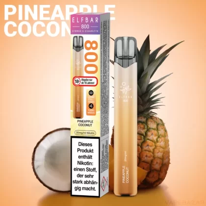 Elf Bar 800 – Pineapple Coconut - Elf Bar / ca. 800 / 550 mAh / 20mg/ml