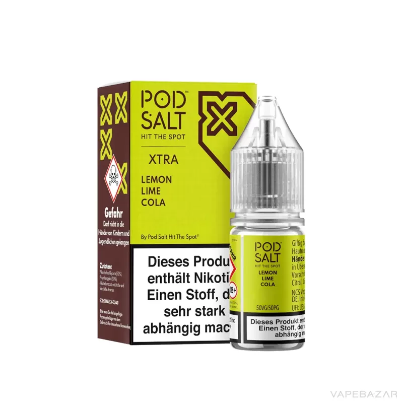 Pod Salt X Nikotinsalz Liquid – Lemon Lime Cola - Image 3