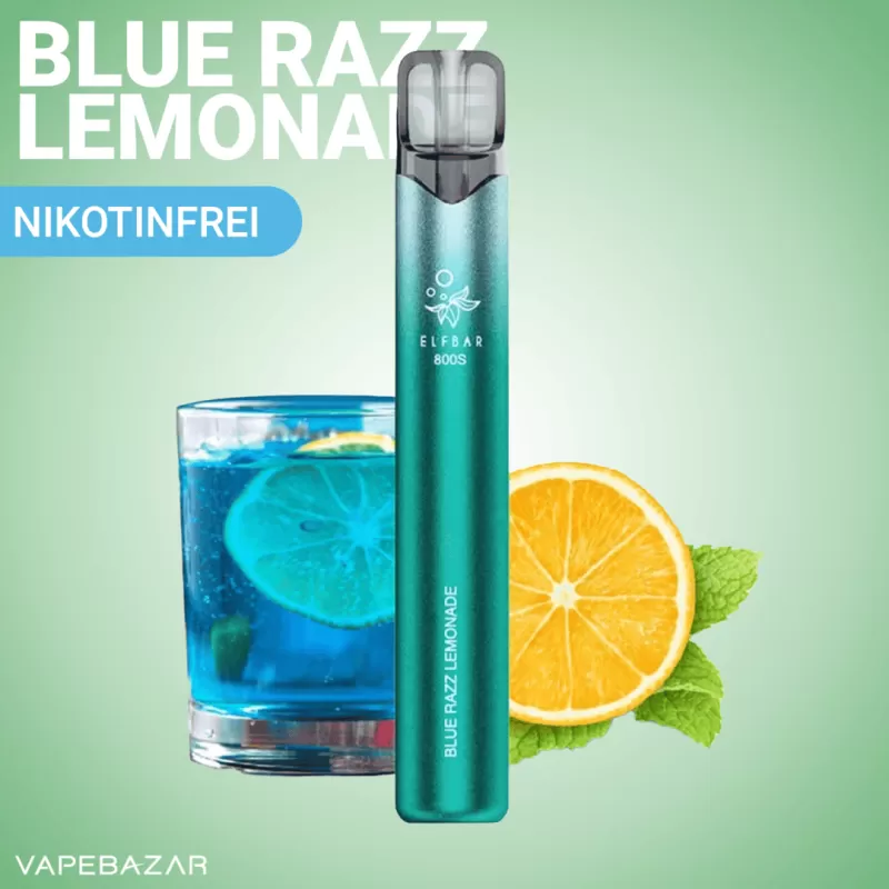 Elf Bar 800 – Blue Razz Lemonade – NIKOTINFREI - Elf Bar / ca. 800 / 550 mAh / Nikotinfrei