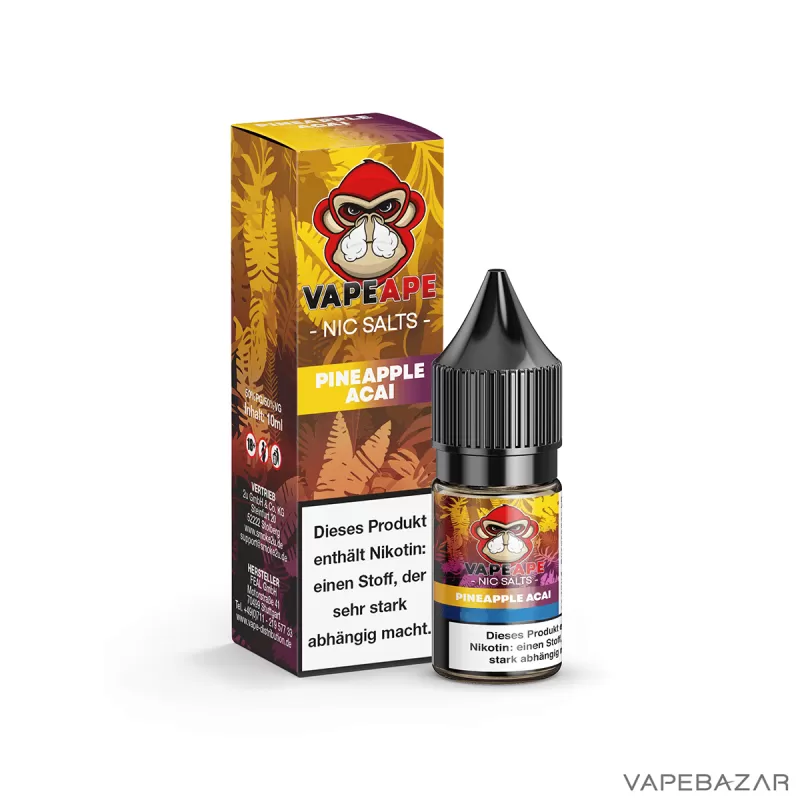VapeApe – Pineapple Acai – Nic Salts - Image 3