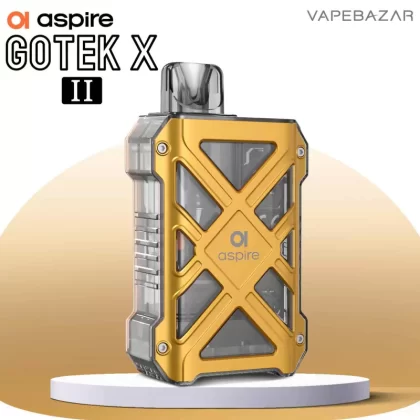 Aspire GoTek X II Pod Kit – Gold - Pod Kit / Aspire Gotek X 2 / 800 mAh / 4,5ml / USB-C