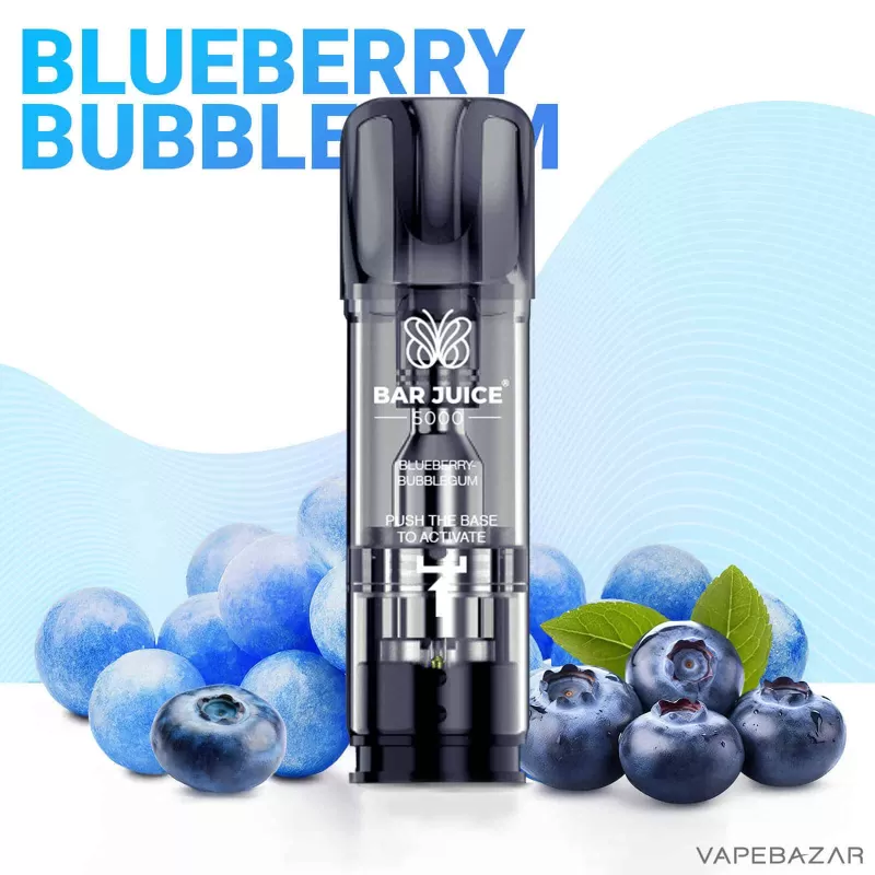 Bar Juice Prefilled Pod – Blueberry Bubblegum (2er Pack) - Bar Juice 5000 / 2ml