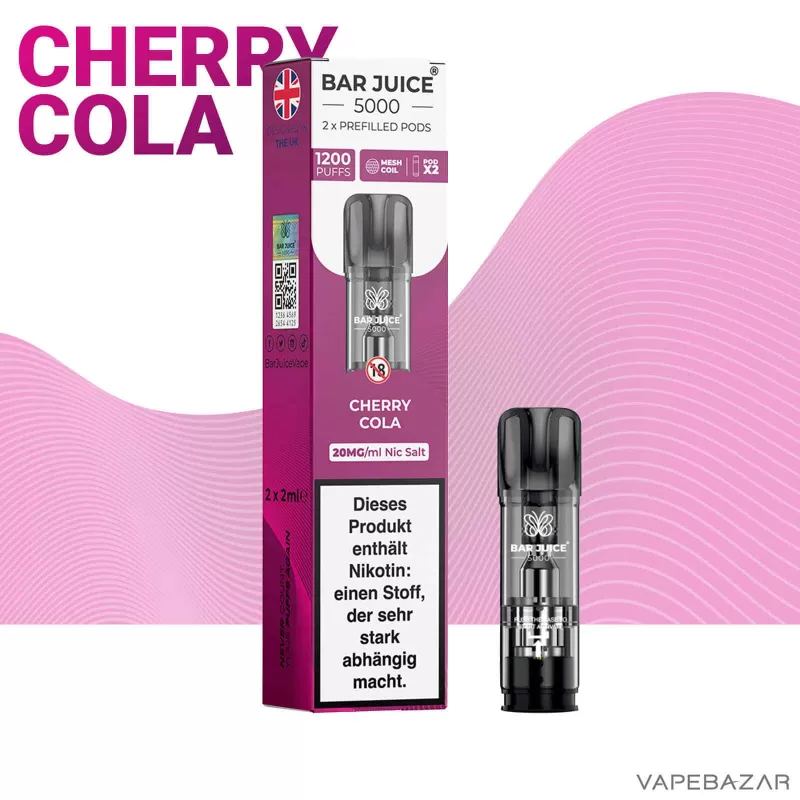Bar Juice Prefilled Pod – Cherry Cola (2er Pack) - Bar Juice 5000 / 2ml - Image 2