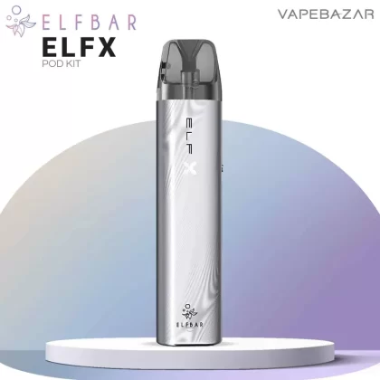 Elf Bar ELFX Pod Kit – Silver - Pod Kit / Elf Bar / max. 30 Watt / 2ml / USB-C
