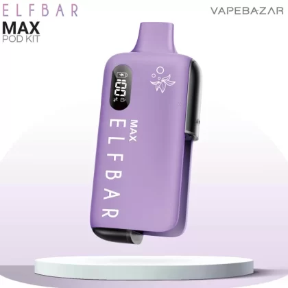 Elfbar Max – Purple – Basisgerät (Akku) - Pod Kit / Elf Bar / 650 mAh / 10ml / 5 - 35 Watt / USB-C