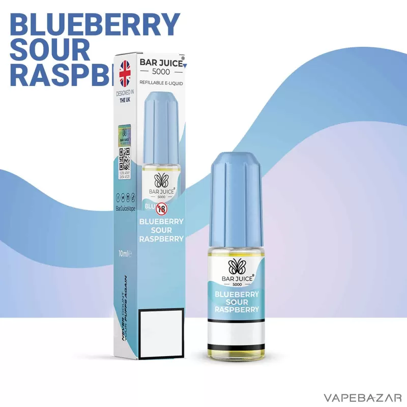 Bar Juice 5000 Nic Salt – Blueberry Sour Raspberry - Image 2