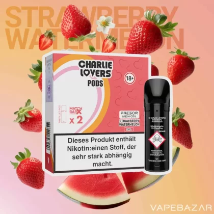 Charlie Lovers Pods – Strawberry Watermelon (2er Pack)