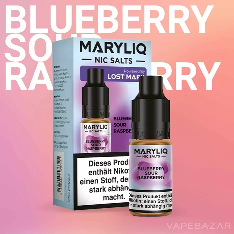MARYLIQ by Lost Mary – Nic Salt – Blueberry Sour Raspberry - Image 2