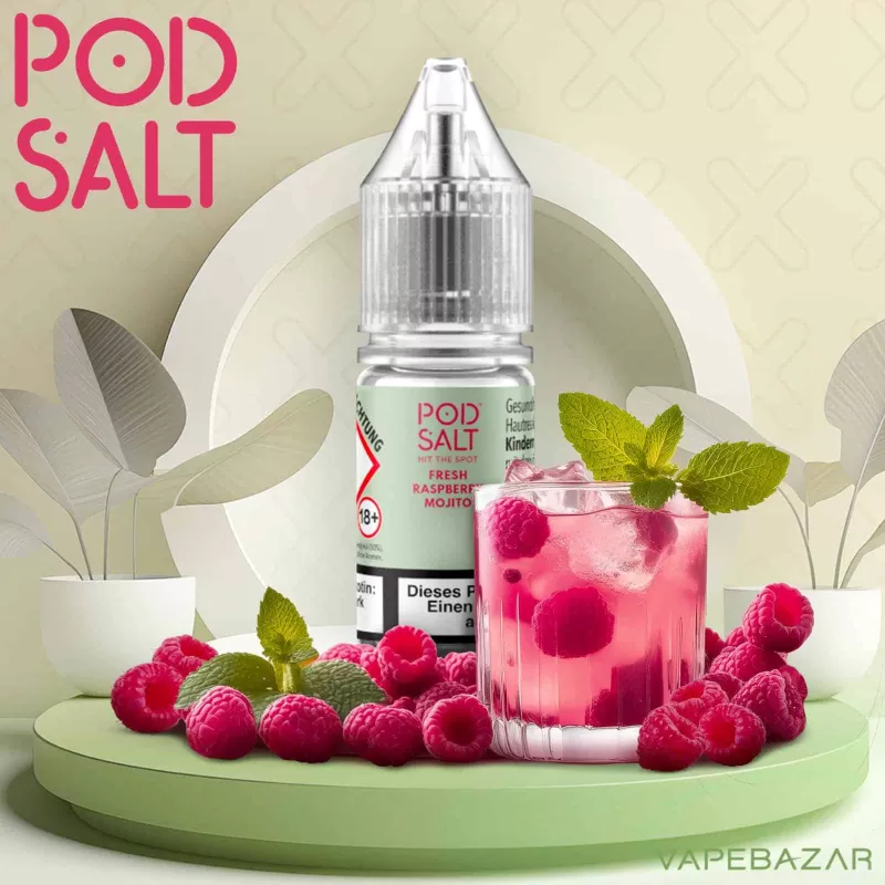 Pod Salt X Nikotinsalz Liquid – Fresh Raspberry Mojito